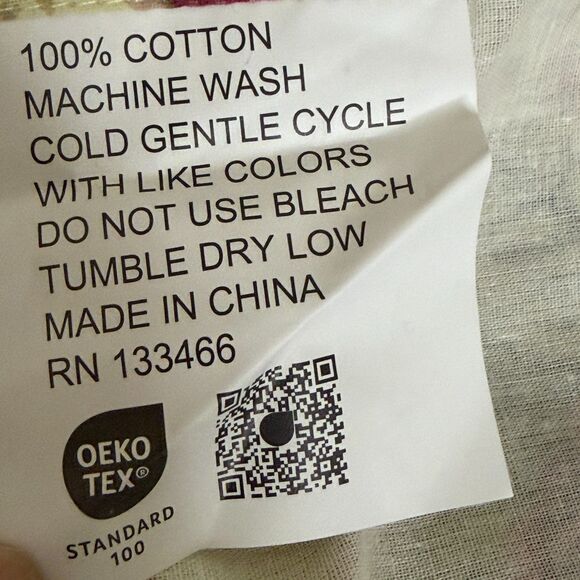 Greenland Home Antique Rose Curtain Panel Pair Set Ecru 42X84 - Picture 7 of 7